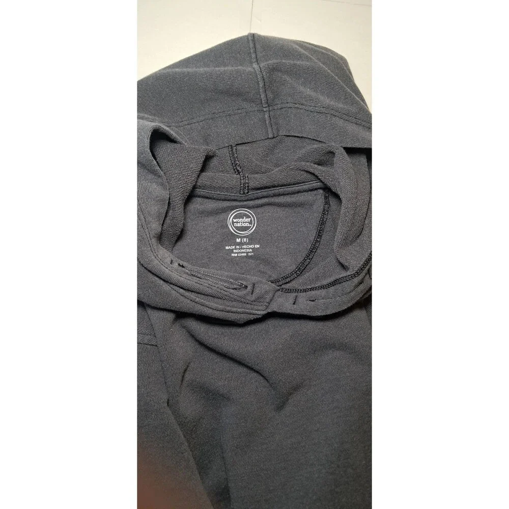 Wonder Nation Boys M 8 Gray Hooded Sweatshirt - Picture 3 of 5